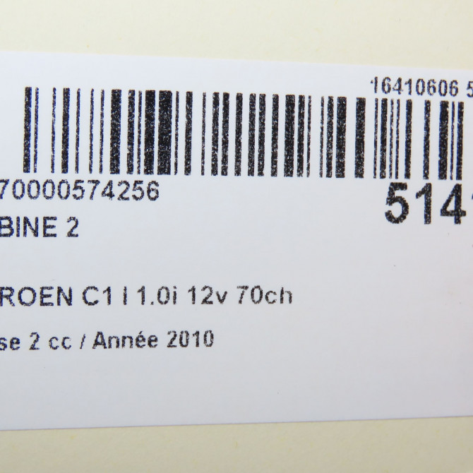 occasion CITROEN C1 I Phase 2 11-2008->01-2012 1.0i 12v 70ch 5970C1 5