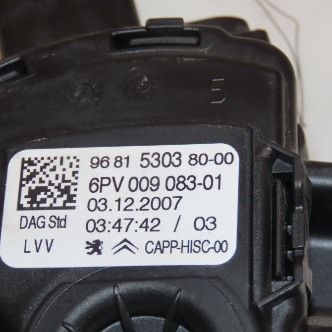 Potentiometre accelerateur occasion CITROEN C3 I Phase 2 10-2005->12-2010 1.4 HDi 70ch 2