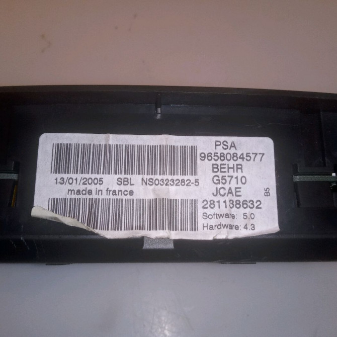 Commande de chauffage occasion CITROEN C4 I Phase 1 11-2004->07-2008 1.6 HDi 110ch 3