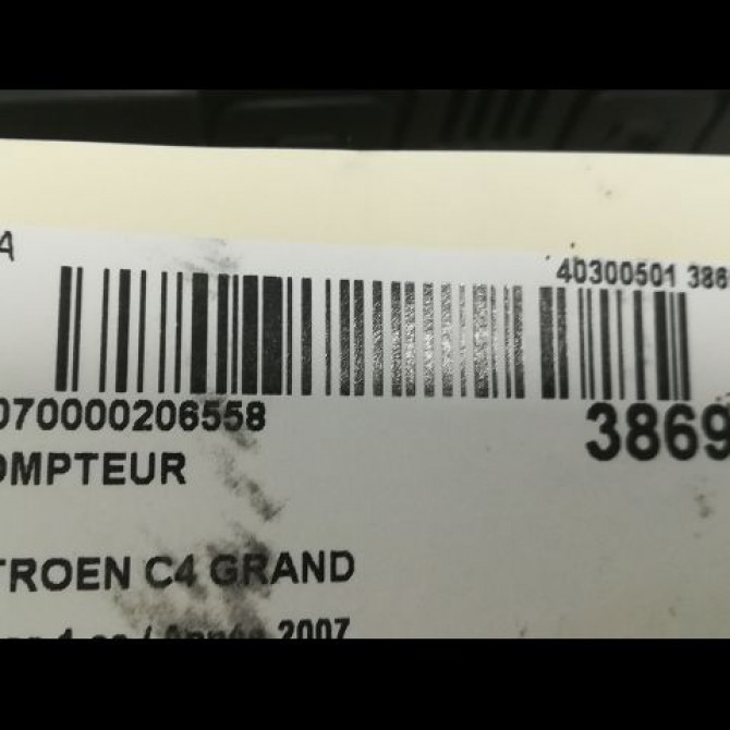 Compteur occasion CITROEN C4 GRAND PICASSO I Phase 1 10-2006->09-2013 2.0 HDI 138 ch 6106PX 3