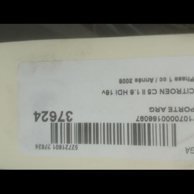 Porte arrière gauche occasion CITROEN C5 II Phase 1 04-2008->... 1.6 HDi 16v 110ch 9006L4 3