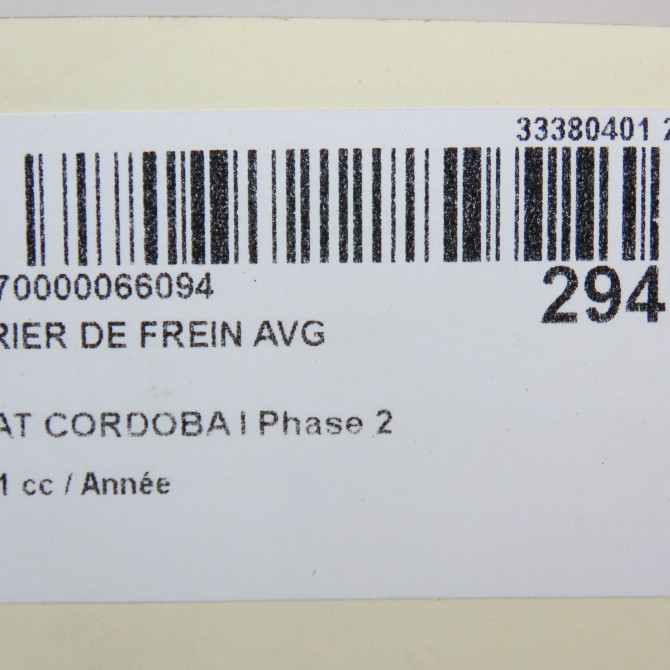 Etrier de frein avant gauche occasion SEAT CORDOBA I Phase 2 09-1999->10-2002 357615123CX 6
