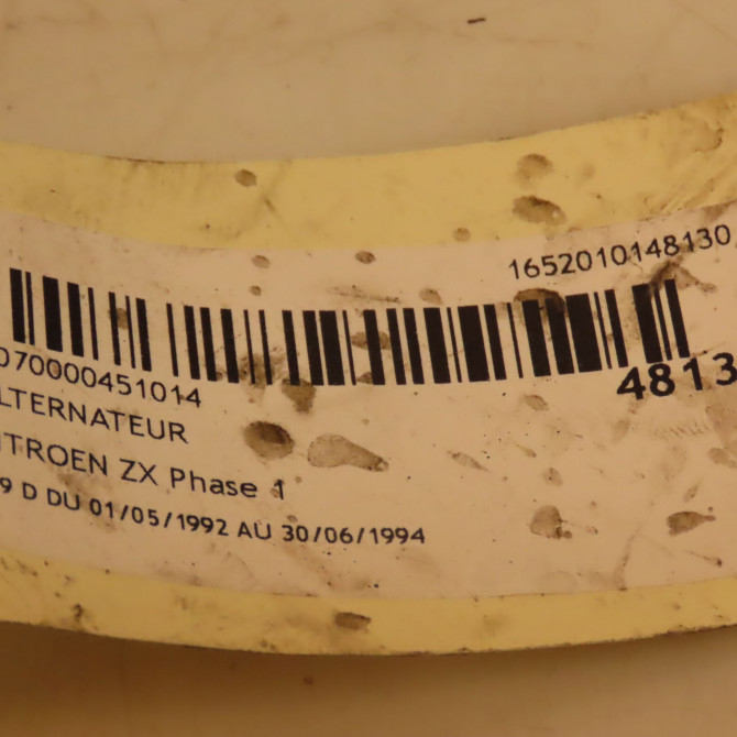 Alternateur occasion CITROEN ZX Phase 1 05-1992->06-1994 1.9 D 5705JR 4