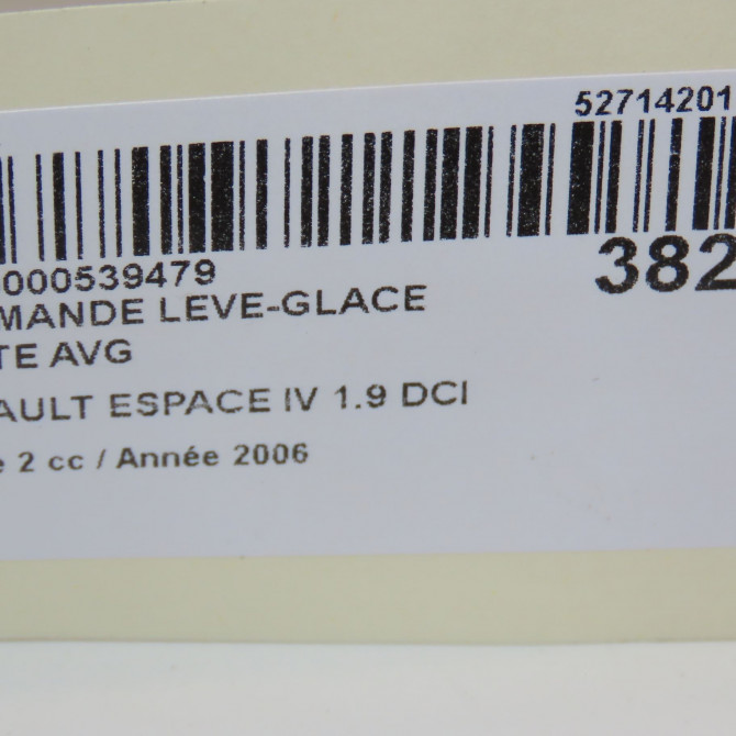 Commande lève-glace porte avant gauche occasion RENAULT ESPACE IV Phase 2 03-2006->07-2012 1.9 DCI 8v 120ch 8200015089 5