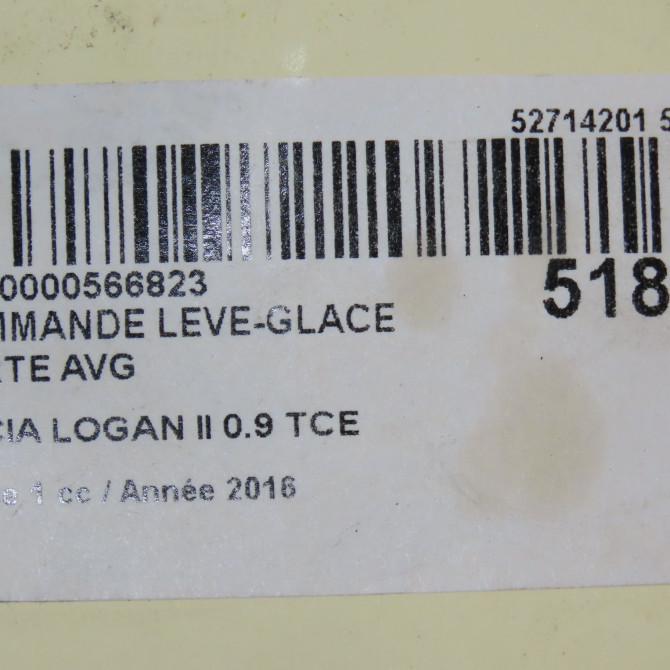 Commande lève-glace porte avant gauche occasion DACIA LOGAN II Phase 1 06-2013->... 0.9 TCE 90ch 4