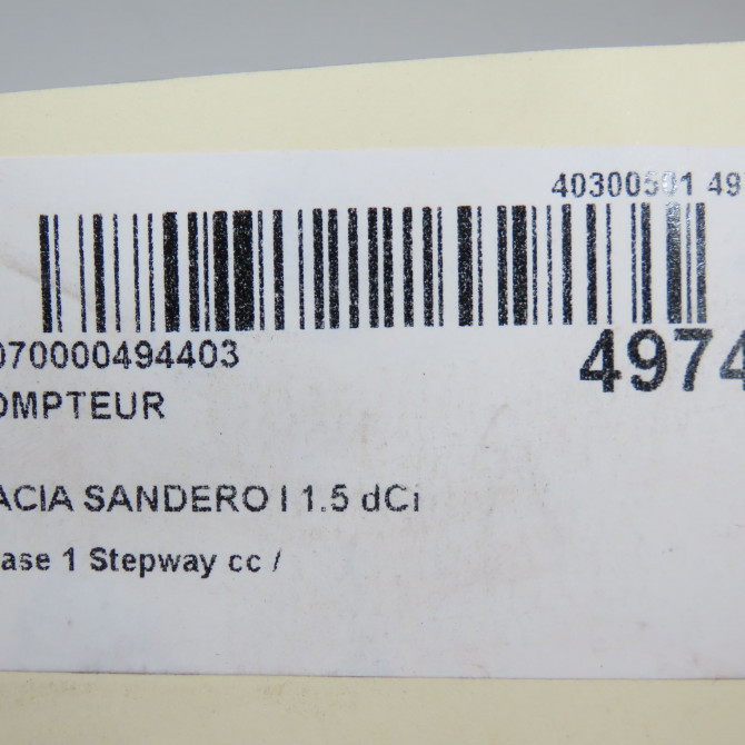 Compteur occasion  248106349R 7