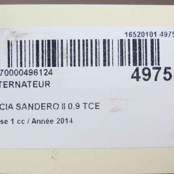 Alternateur occasion DACIA SANDERO II Phase 1 10-2012->... 0.9 TCE 90ch 231003071R 8