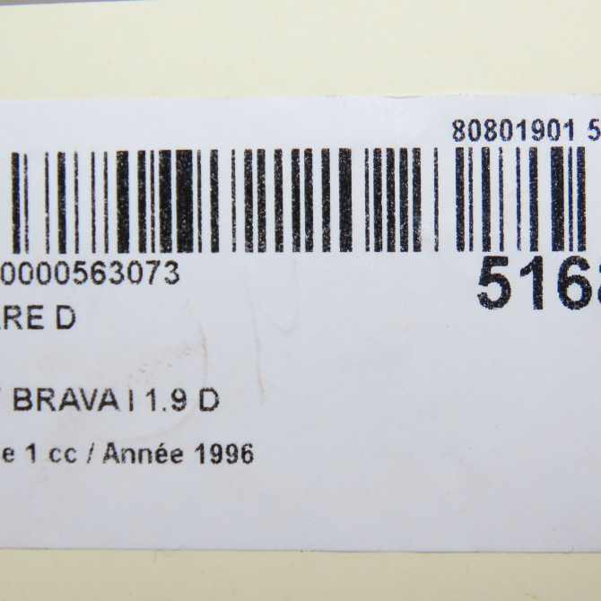 Phare droit occasion FIAT BRAVA I Phase 1 09-1995->12-2001 1.9 D 46523122 5