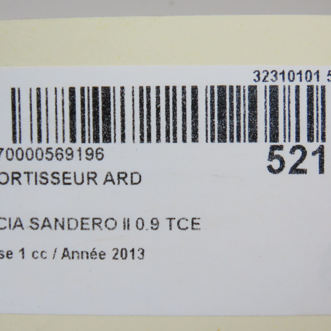 Amortisseur arrière droit occasion DACIA SANDERO II Phase 1 10-2012->... 0.9 TCE 90ch 562106313R 6