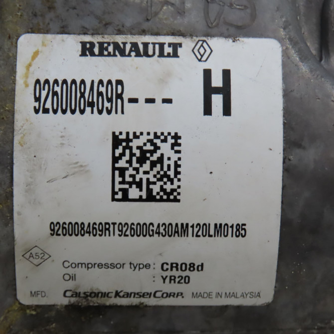 Compresseur air conditionne occasion DACIA SANDERO II Phase 2 02-2017->... 5