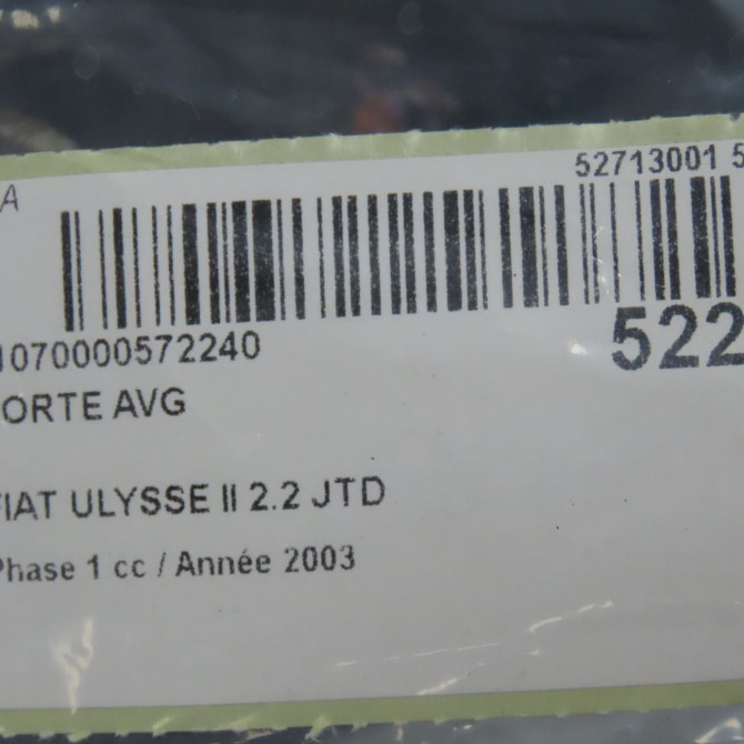Porte avant gauche occasion FIAT ULYSSE II Phase 1 09-2002->06-2010 2.2 JTD 9459963887 4