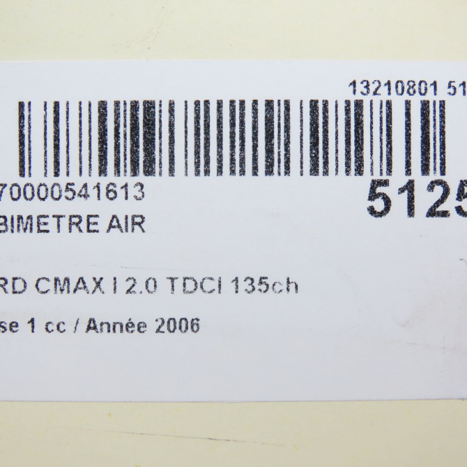 Debimetre air occasion FORD CMAX I Phase 1 09-2003->03-2007 2.0 TDCI 135ch 1303898 5