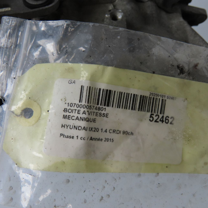 Boîte à vitesse mecanique occasion HYUNDAI IX20 Phase 1 10-2010->... 1.4 CRDI 90ch 4300032798 6