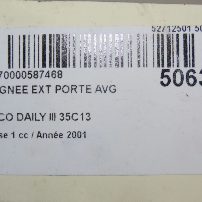 Poignee ext porte avg occasion IVECO DAILY III Phase 1 05-1999->04-2006 35C13 4