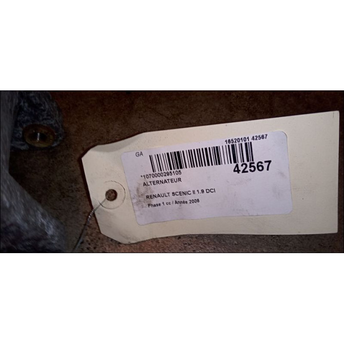 Alternateur occasion RENAULT SCENIC II Phase 1 03-2004->09-2006 1.9 DCI 125ch 8200692868 4