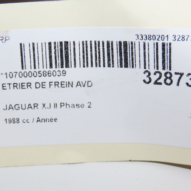 Etrier de frein avant droit occasion JAGUAR XJ II Phase 2 COUPE 01-1987->09-1991 5