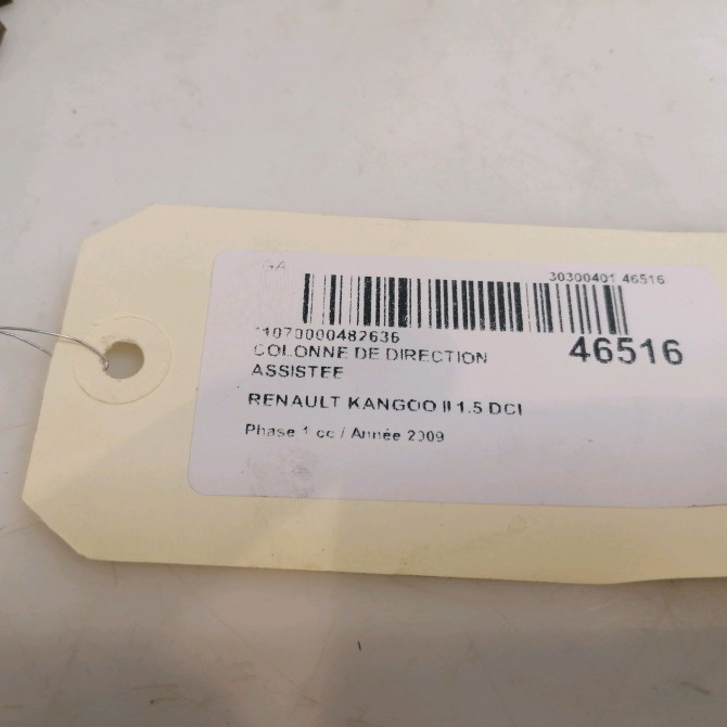 Colonne de direction assistee occasion RENAULT KANGOO II Phase 1 01-2008->03-2013 1.5 DCI 105ch 8201558590 5