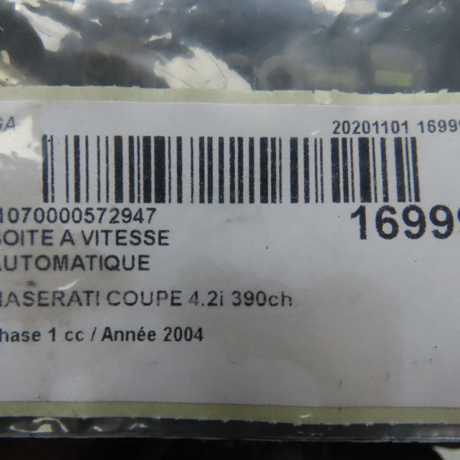 Boîte à vitesse automatique occasion MASERATI 146 Phase 1 04-1995->04-1999 4.2i 390ch 8