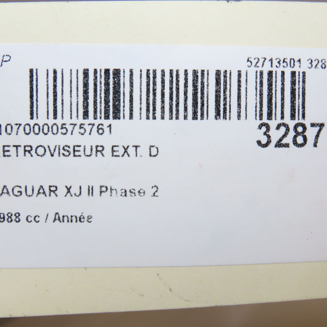 Retroviseur exterieur manuel droit occasion JAGUAR XJ II Phase 2 COUPE 01-1987->09-1991 5