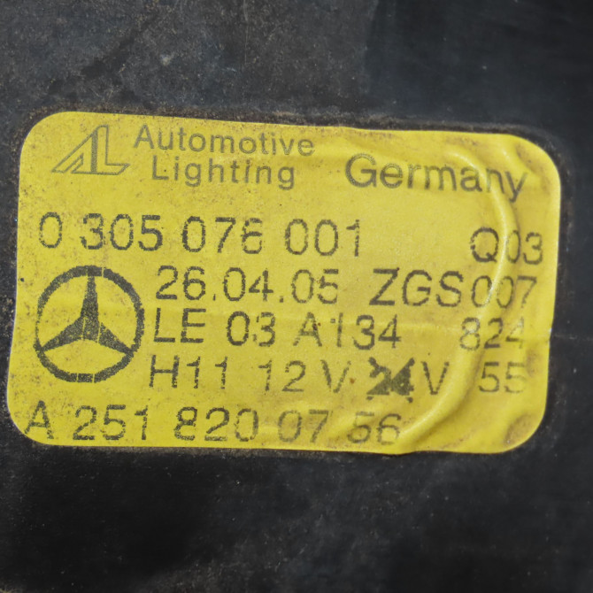 Phare antibrouillard avant gauche occasion MERCEDES CLASSE B I Phase 1 06-2005->04-2008 B200CDI 140ch 2518200756 4
