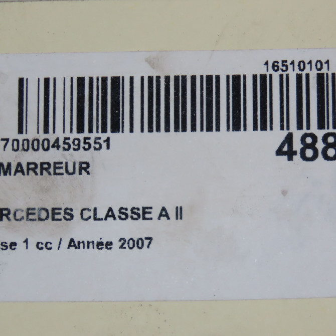 Démarreur occasion MERCEDES CLASSE A II Phase 1 12-2004->04-2008 A170 116ch 61510301 6
