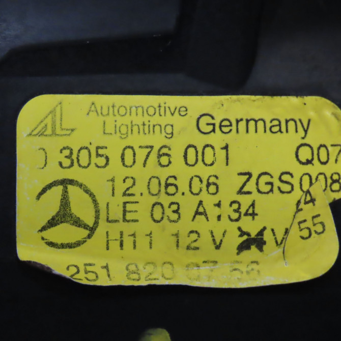 Phare antibrouillard avant gauche occasion MERCEDES CLASSE B I Phase 1 06-2005->04-2008 B 180 CDI 2518200756 4