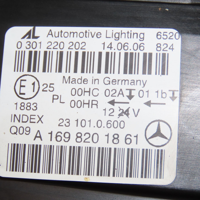 Phare droit occasion MERCEDES CLASSE B I Phase 1 06-2005->04-2008 B 180 CDI 1698202661 5