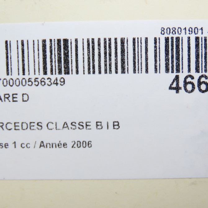 Phare droit occasion MERCEDES CLASSE B I Phase 1 06-2005->04-2008 B 180 CDI 1698202661 7