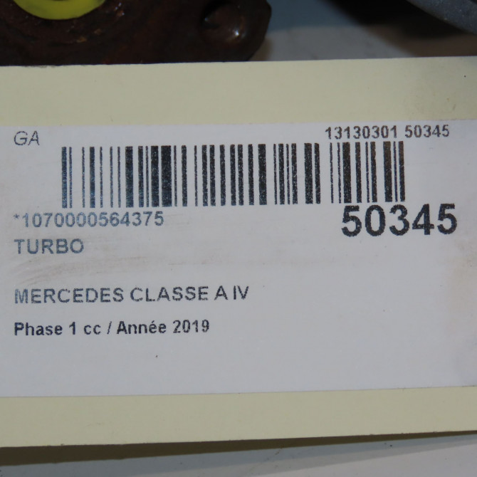 Turbo occasion MERCEDES 146 Phase 1 04-1995->04-1999 A180 1.5D 116ch 7