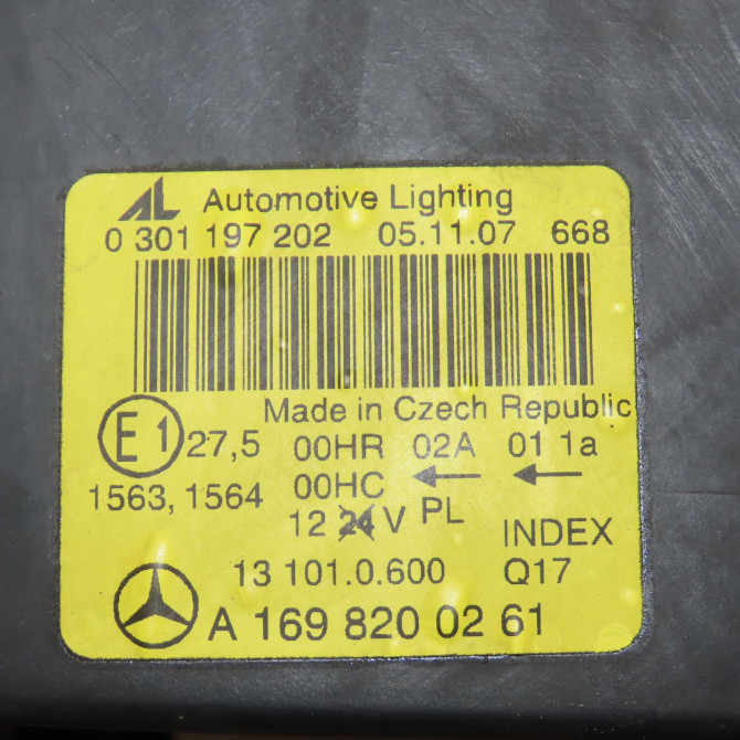 Phare droit occasion MERCEDES CLASSE A II Phase 1 12-2004->04-2008 A 200 CDI 1698200461 4