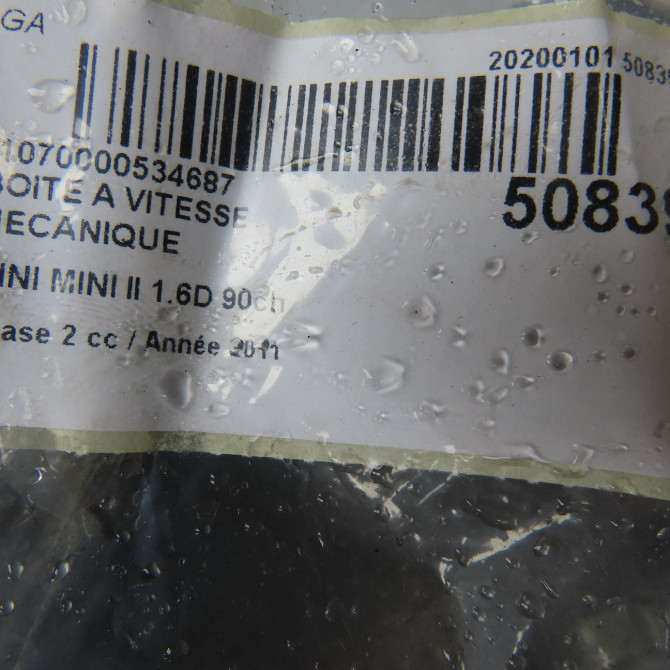 Boîte à vitesse mecanique occasion MINI MINI II phase 2 08-2010->... 1.6D 90ch 23008612797 6