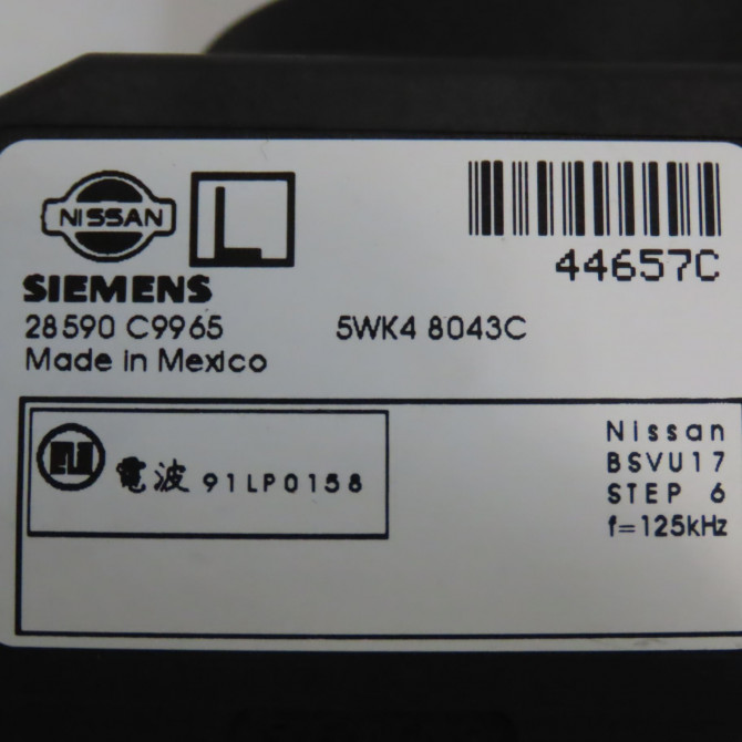 Kit serrures + antivol occasion NISSAN ALMERA II Phase 2 09-2002->12-2005 K9810BN813 4