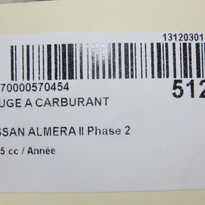 Jauge a carburant occasion NISSAN ALMERA II Phase 2 09-2002->12-2005 6