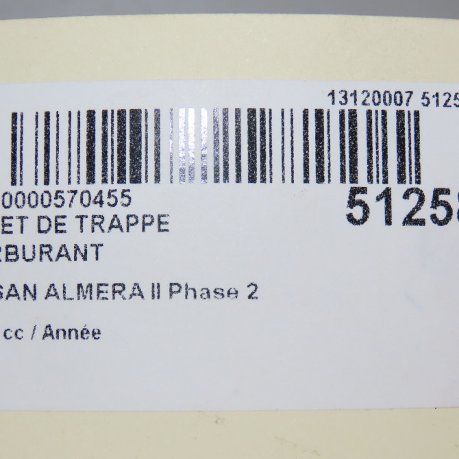 Volet de trappe carburant occasion NISSAN ALMERA II Phase 2 09-2002->12-2005 788304M700 4