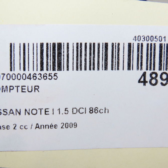 Compteur occasion NISSAN NOTE I phase 2 03-2009->02-2014 1.5 DCI 86ch 24810BH13C 5