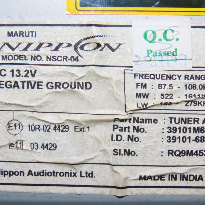 Autoradio occasion NISSAN PIXO Phase 1 05-2009->... 1.0i 12v 68ch 281854A01A 3