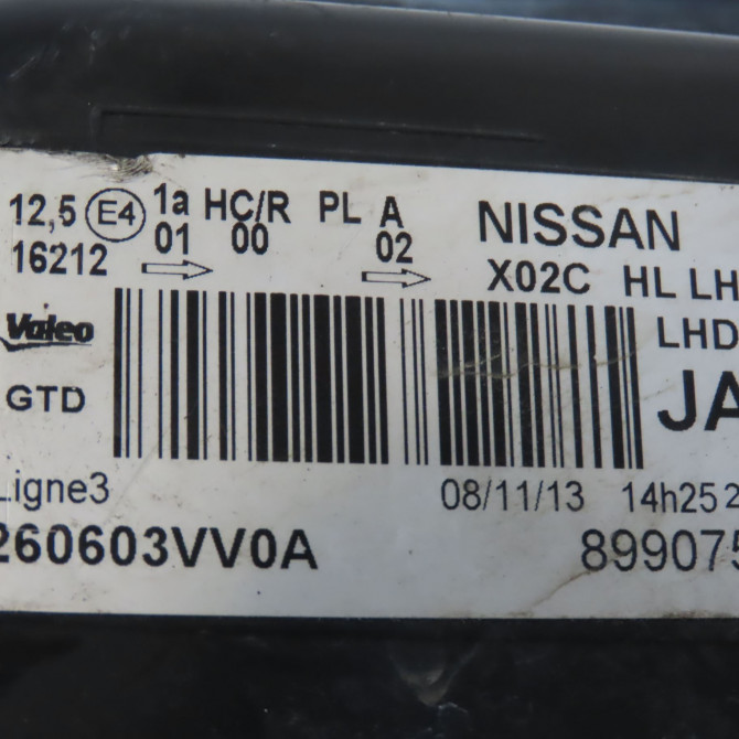 Phare gauche occasion NISSAN NOTE II Phase 1 09-2013->... 1.5DCI 90ch 260603WF0A 4