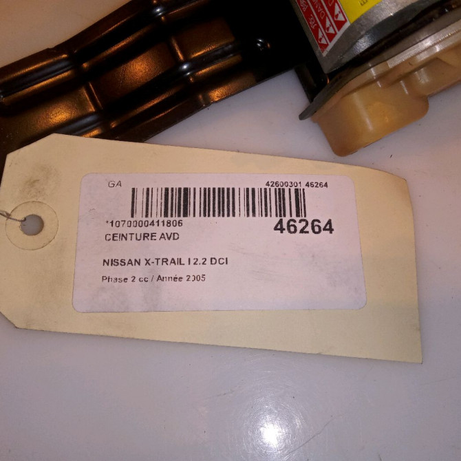 Ceinture avant droite occasion NISSAN X-TRAIL I Phase 2 01-2004->11-2007 2.2 DCI 868848H715 3