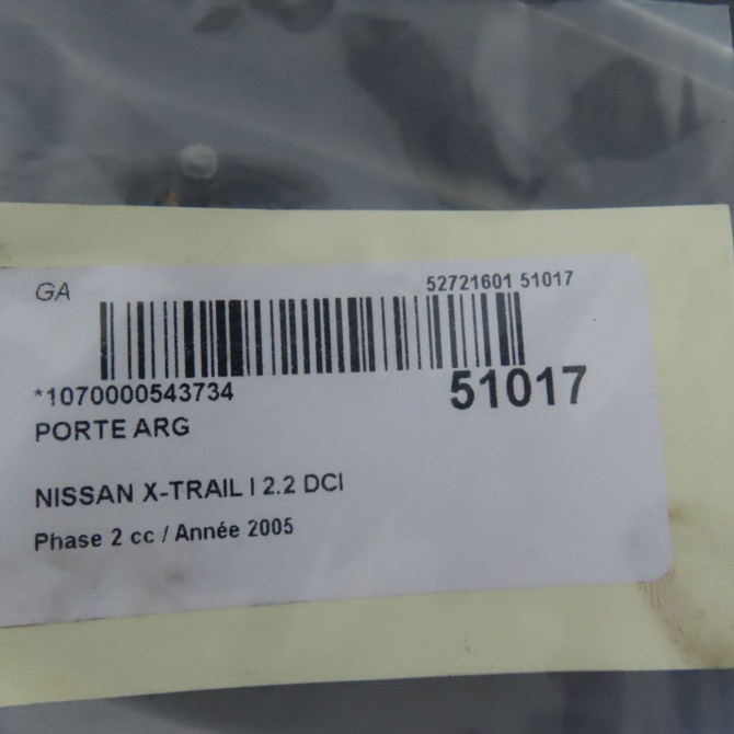 Porte arrière gauche occasion NISSAN X-TRAIL I Phase 2 01-2004->11-2007 2.2 DCI 6