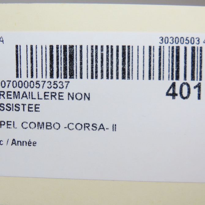 Cremaillere non assistee occasion OPEL COMBO -CORSA- II 4