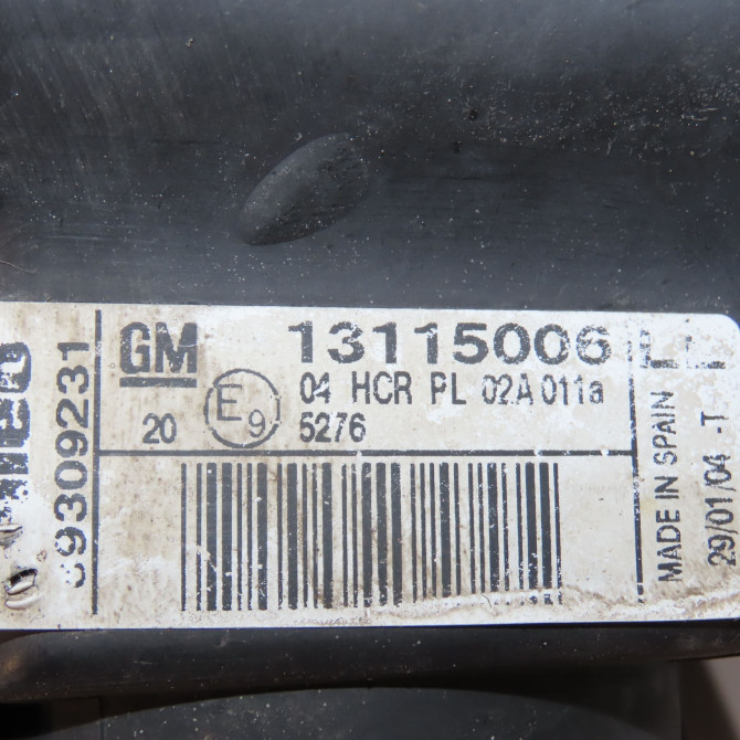 Phare gauche occasion OPEL COMBO -CORSA- II 93188581 3