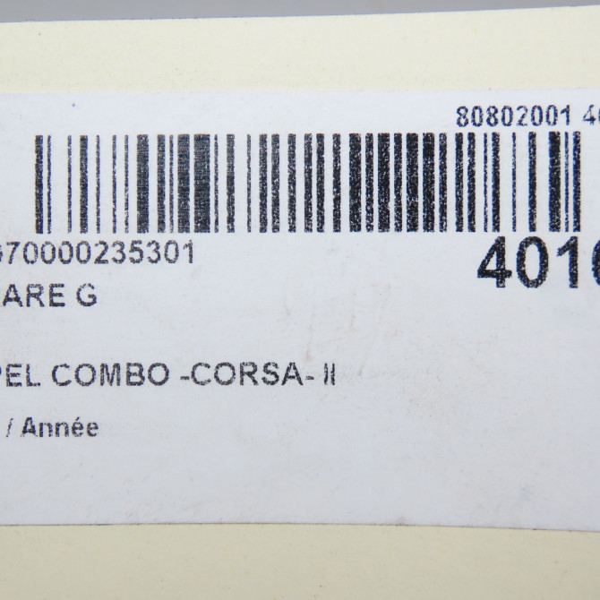 Phare gauche occasion OPEL COMBO -CORSA- II 93188581 5