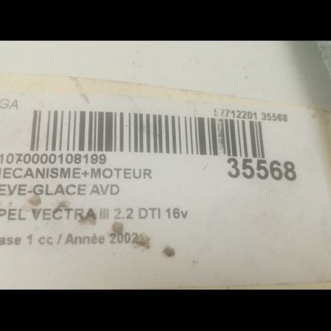 Mecanisme + moteur lève-glace avant droit occasion OPEL VECTRA III Phase 1 06-2002->10-2005 2.2 DTI 16v 125ch 93171821 3
