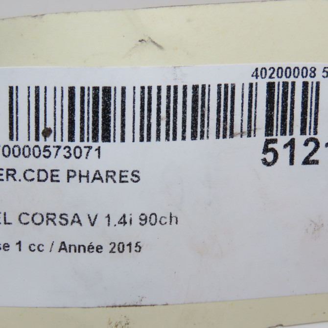 Interrupteur commande de phares occasion  13470445 4