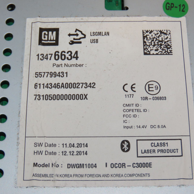 Autoradio occasion  13485178 3