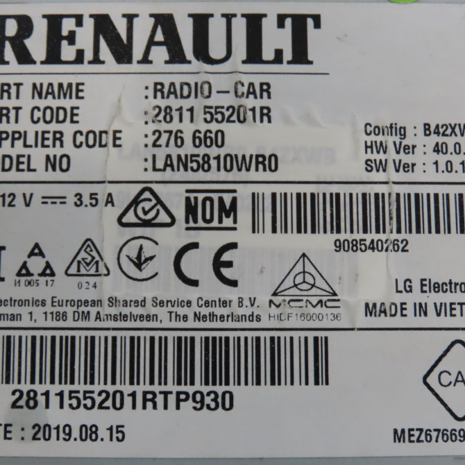 Autoradio occasion OPEL MOVANO II Phase 1 04-2010->... 3