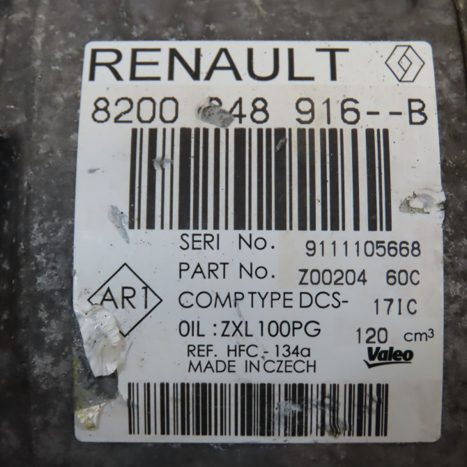 Compresseur air conditionne occasion OPEL MOVANO II Phase 1 04-2010->... 93867705 6