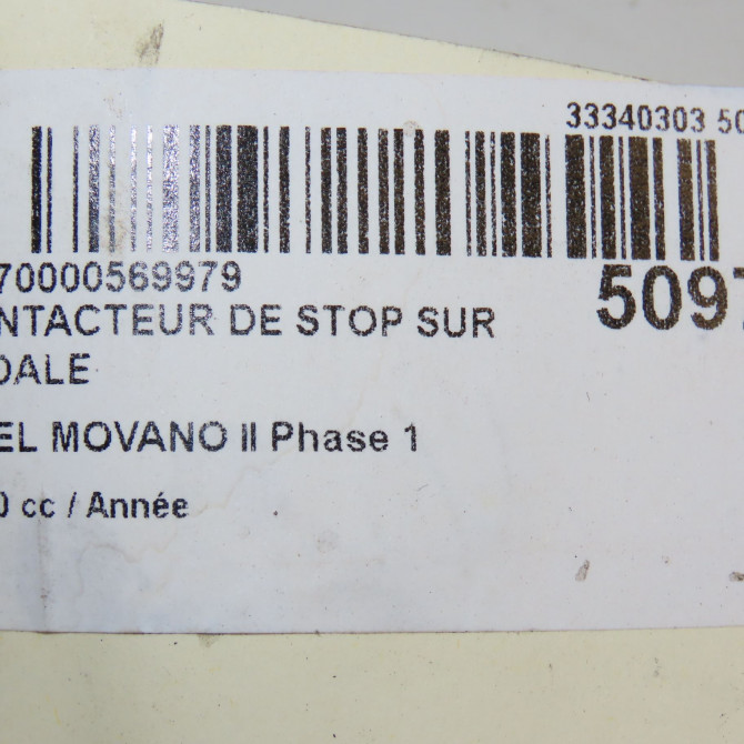 occasion OPEL MOVANO II Phase 1 04-2010->... 95526027 4