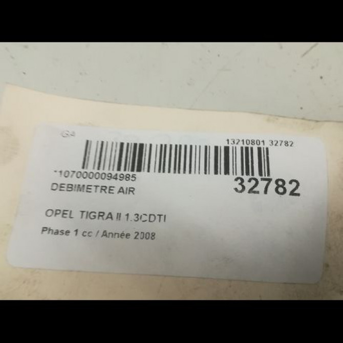 Debimetre air occasion OPEL TIGRA II Phase 1 09-2004->... 1.3CDTI 93177718 3