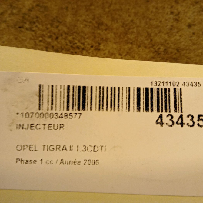 Injecteur occasion OPEL TIGRA II Phase 1 09-2004->... 1.3CDTI 93183910 3